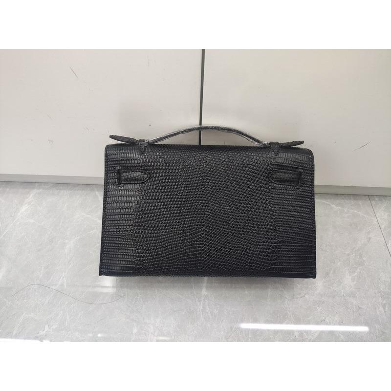 New High-end First-layer Cowhide Lizard Pattern First-generation Bag Genuine Leather Portable Shoulder Messenger Bag Bag Female