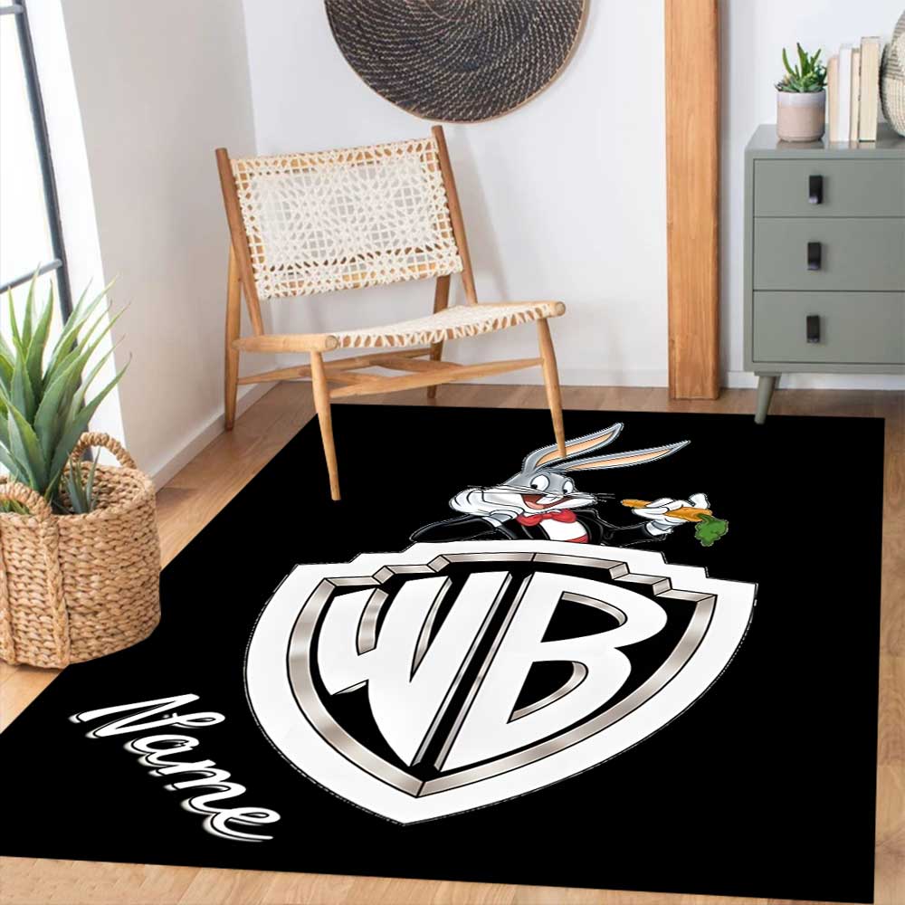 Warner Bros. Funktioniert (68) Personalisieren Sie Ihren Namens-Teppich, Ihr Bürostuhl-Kissen, Ihr Geschenk für Schlafzimmer und Wohnzimmer zu Hause.