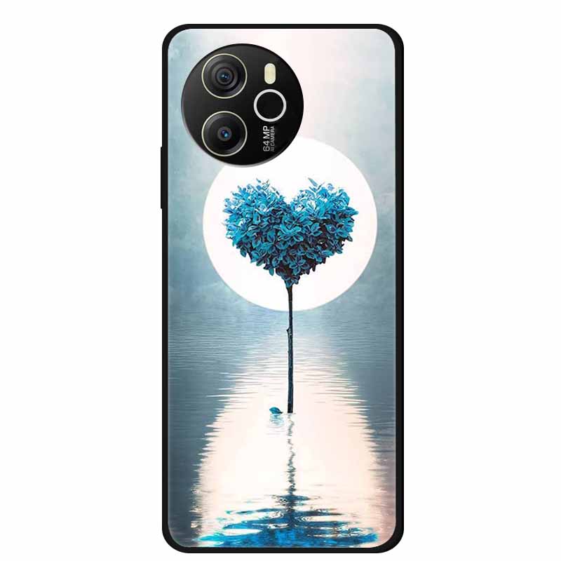 Für Blackview Shark 8 4G Hülle 6,78'' Cartoon Schwarzes Silikon TPU Weiche Handyhülle für Blackview Shark 8 Schutzhülle Para Shark 8 4G