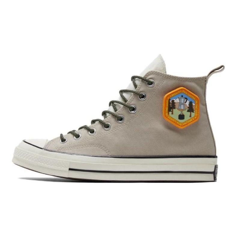 Converse Sneakers Unisex Chuck 70 High Pietra di Spiaggia Marrone Nero Aironato A06076C