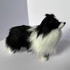 Simulert Plysj Schäferhund Modell Livaktig Mini Hundeleke Utstoppet Dyr Dukke Hjem Kontor Skrivebord Dekorasjon Ornament