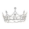 Tuanming Bridal Black Vintage Baroque Full Circle Crystal Tiara