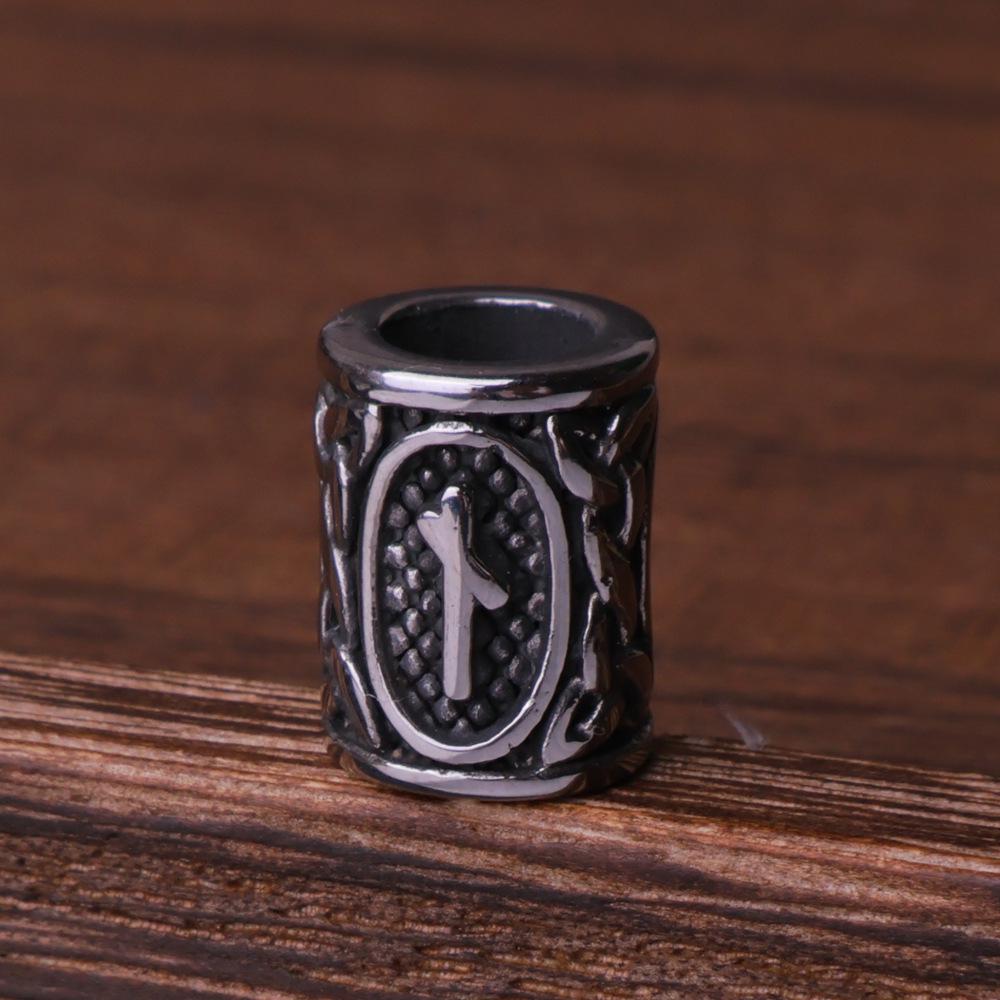Nordic Viking Rune Titanium Steel Retro Beads