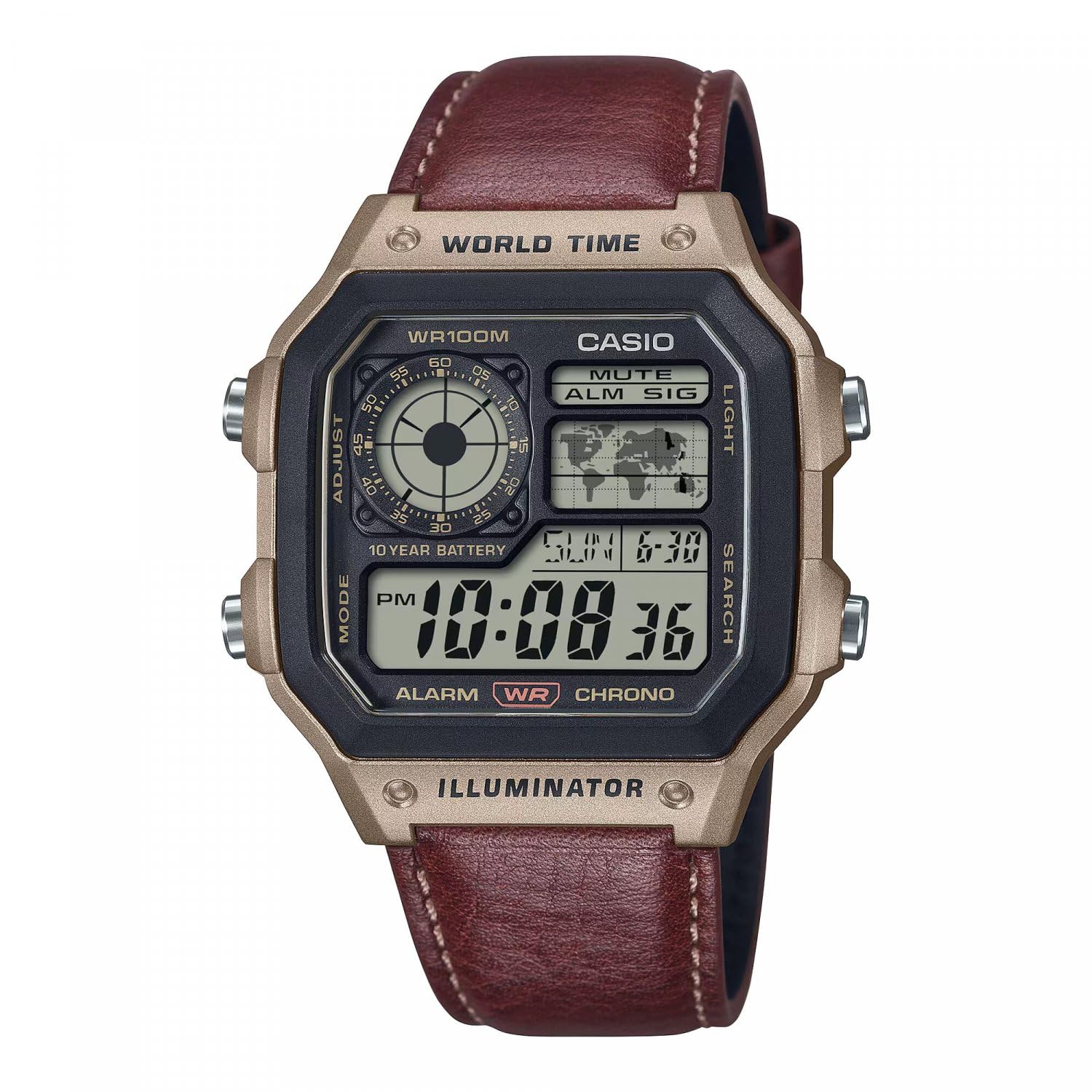 Casio Timeless AE-1200WHL-5AVEF Unisex World Time