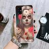 Catrina Beautiful Rose Girl Skull Phone Case For Samsung Galaxy A52 A32 A22 A12 A02S A50S A30S A51 A31 AA71 Note 20 Ultra 10 S10