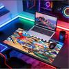 Custom Name Personalized One Piece Pattern Mousepad, Laptop PC Desk Mat, Decorative Desk Mat for Home Keyboard Pad Gift