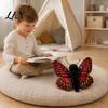 Polyester Fiber Stuffed Doll Realistic 3D Butterfly Plush Toy, Throw Pillow, Soft Vivid Design Insect Animal Decor, Gift for Kids Girls, Home Ornament