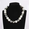Elegant Pearl Beads Ball Necklace Temperament Clavicle Chain Birthday Gift