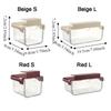 Plastic Drawer Style Storage Box Transparent Wall Mounted Under Cabinet Storage Box Large Capacity Self Adhesive Qtips Holder