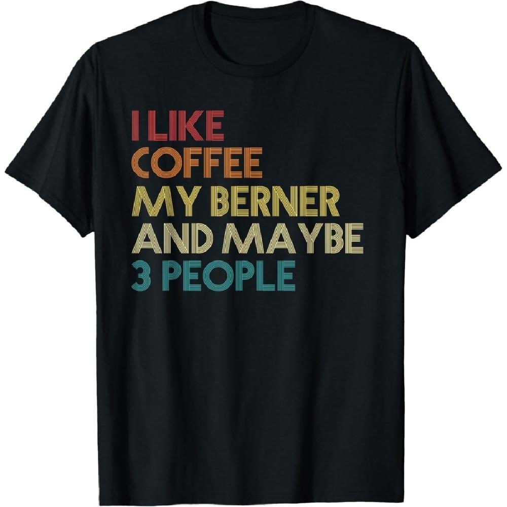 

Bernese Mountain Dog Owner Coffee Lovers Quote Vintage Retro T-Shirt S