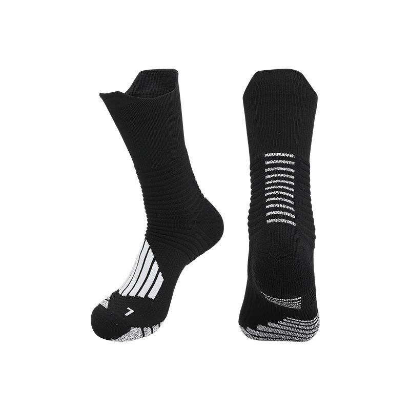 2026 Professional Training Football Socks Thickened Towel Bottom Non-slip Actual Combat Sports Socks Breathable Sweat-absorbing Medium Tube Socks