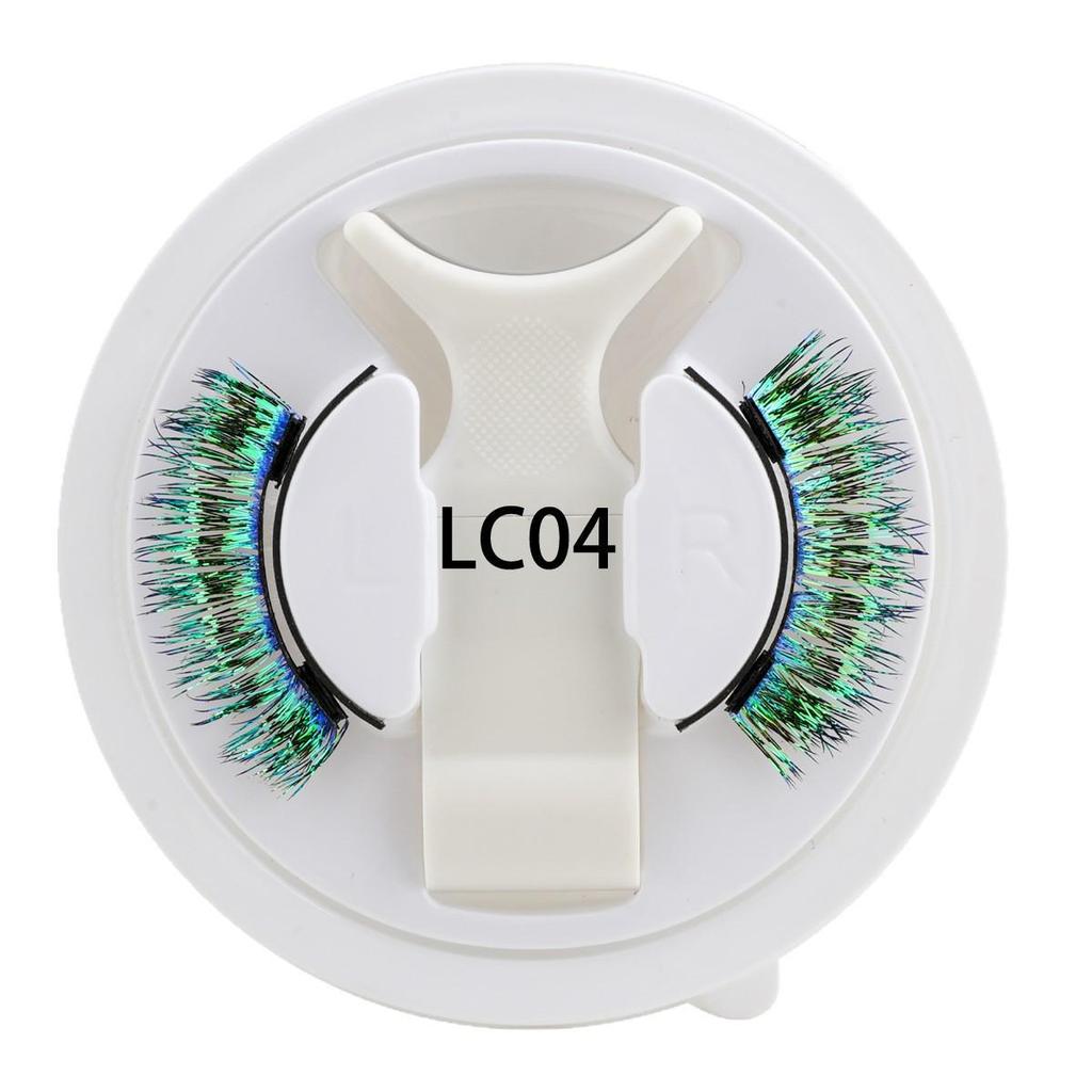 Halloween Colorful Magnetic False Eyelashes - Exaggerated, Glue-Free for Festival or Stage Performance