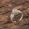 Black Rutile Gemstone Handcrafted 925 Sterling Silver Jewelry Ring Gift For Mom RR-1-17