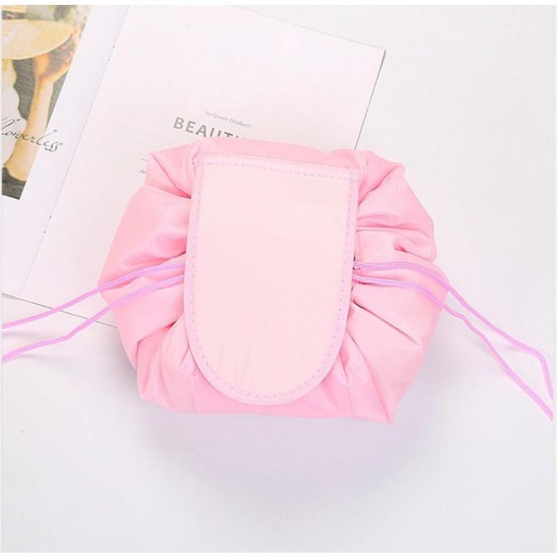 Portable Drawstring Travel Cosmetic Women Makeup Bag Organizer Make Bag Case Storage Pouch Waterproof Toiletry Beauty Kit Bag