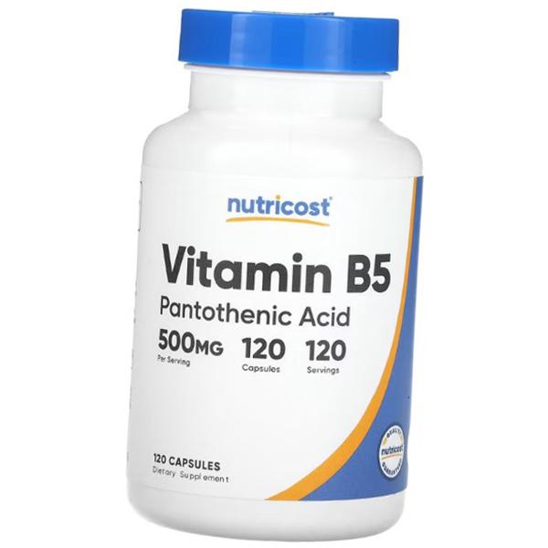 

Pantothenic acid, Vitamin B5 500, Nutricost 120caps (36647050) 120caps