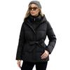 2026 New Down and Cotton Jacket for Women  Thickened and Short  Waist Cinching Design