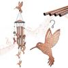 Kolibri Windspiele Außen Kolibri Geschenke für Frauen/Männer/Mama/Oma Geburtstagsgeschenke Gedenkgeschenk Metall Vogel Windspiele für Außen/Innen