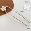 Exquisite Retro Pearl Flower Metal Hairpin for Buns