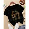 European sizes 1pc,  Summer Casual Round Neck Short-Sleeved T-Shirt, Soft, Skin-Friendly, Fashionable And Versatile, Cute, Interesting,