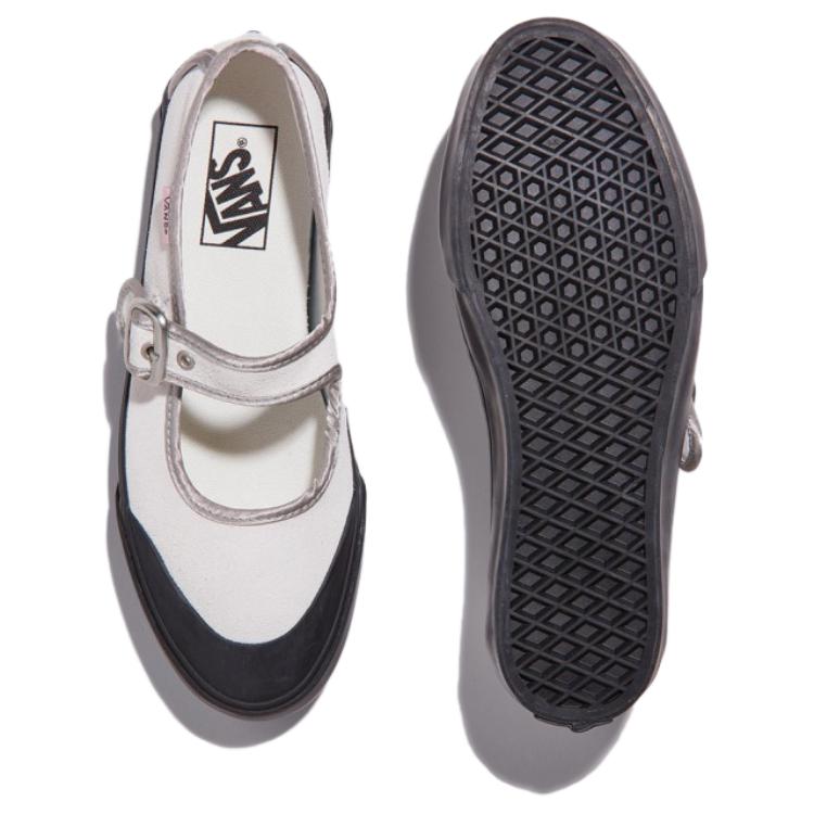 Vans Mary Jane Leather Fashion Low Top Sneakers Women sneakers Beige VN000CRRYB21