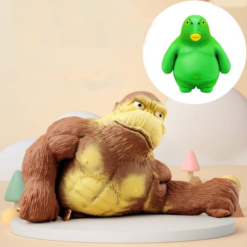 Creative King Toy Stress Relief Cartoon Soft Rubber Sand Sculpture Funny Decompression Doll