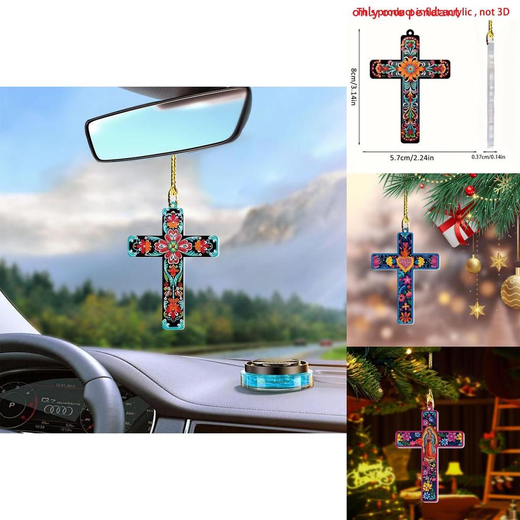Auto Oster Acryl Kreuz Anhänger Mit Minimalistischem Design Für Fahrzeug Innenraum Dekoration