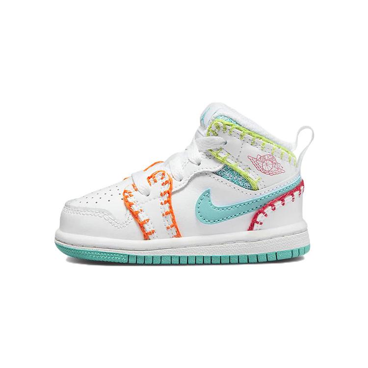 Jordan 1 Mid SE Washed Teal Rush Pink TD DM6220-100
