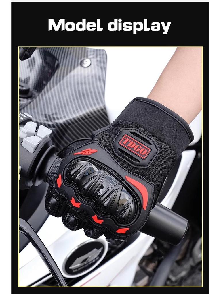 Breathable Motorcycle Gloves: Half & Full-Finger, Anti-Fall, Sun Protection for Summer Riding