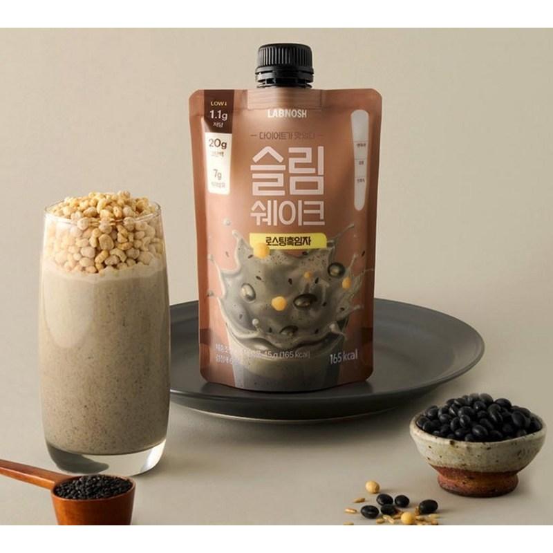 Lab Nosh Slim Shake Roasted Black Sesame, 45g, 7 Pieces