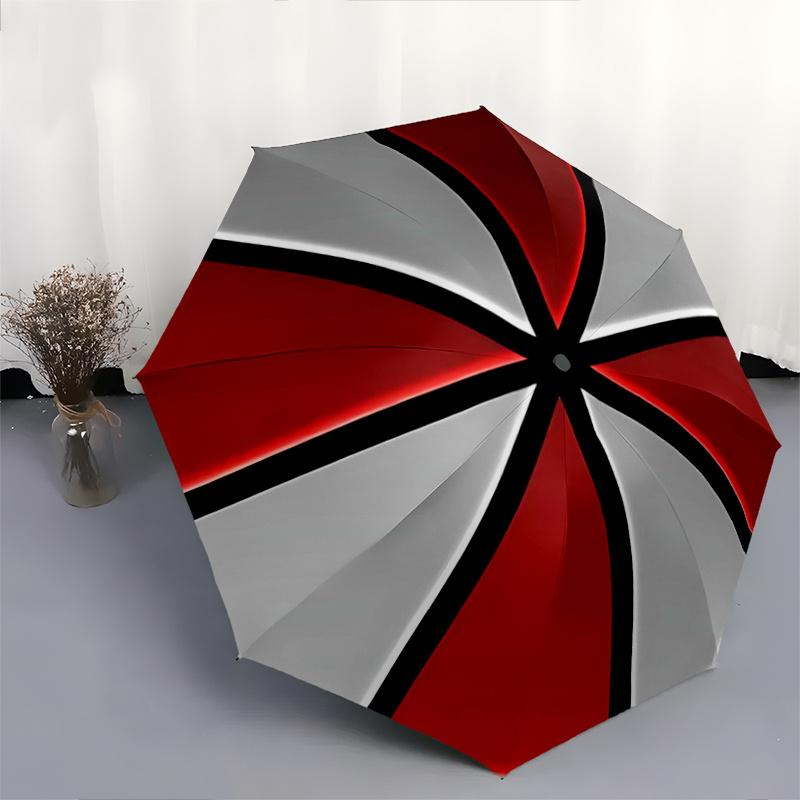 1pc Resident Evil Umbrella Pattern Automatic Opening and Closing Umbrella, Lightweight 3-Fold, With Cute Cartoon Characters, Suitable for Home, Outdoo