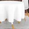 Stain-resistant Tablecloth for 4 Seasons, Soft, Durable, Seamless Hem, Easy To Care For, Perfect for Weddings, Holidays and Parties, 140 Circle, White