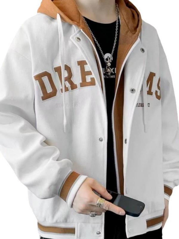 Trendy Japanese-Style Long-Sleeve Hooded Jacket for Men - Autumn/Winter All-Match Fashion