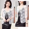 Breathable Summer Women's Cardigan Tie Up Sun Protection Clothing Extra Large Mesh Shawl  for Women