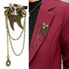 Elaborate Industrial Style Hairpin Wing Brooch Hair Jewelry Metal Gears Propeller Design For Role Play