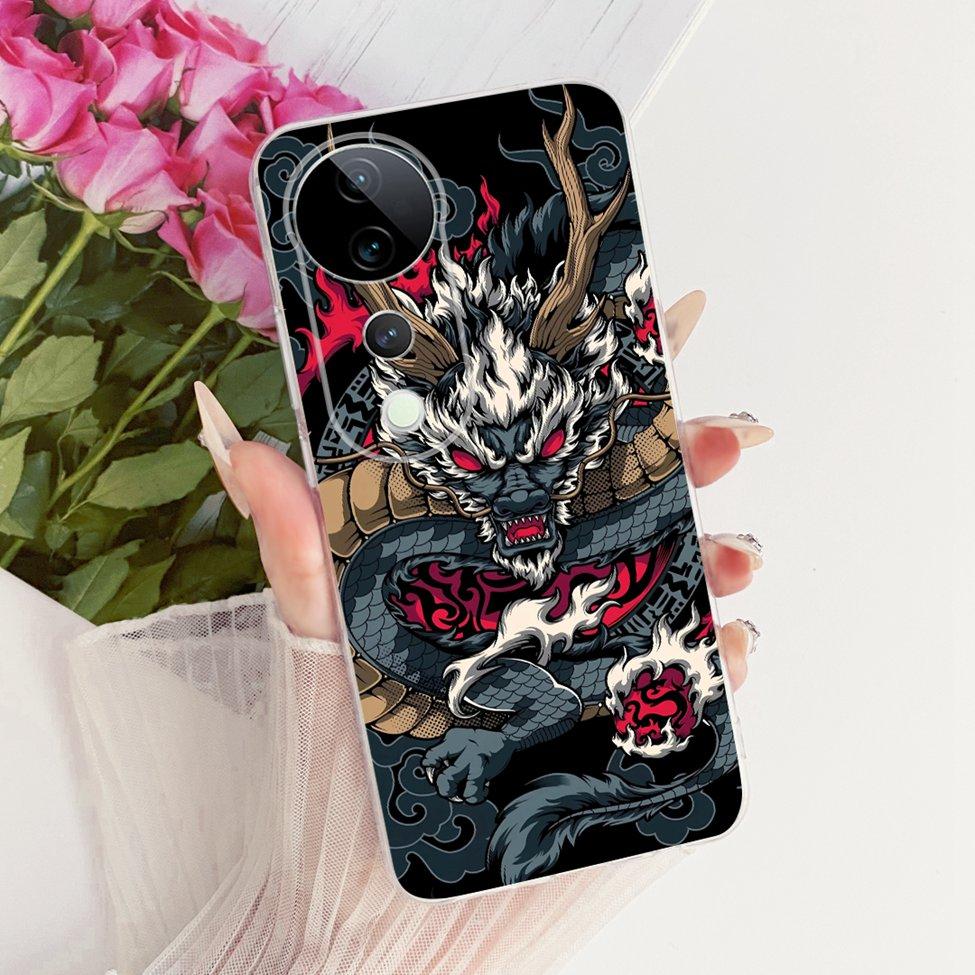 Casing For Vivo S19 Pro Clear Case Aesthetic Luxury Cute Fashion Flower Funny Painted Funda For Vivo S19Pro V2362A Cover