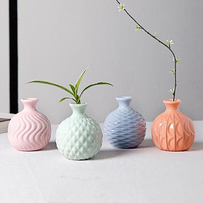 Mini Hydroponic Vase Desktop Ornaments Home Decoration Ceramic Vase Plant Pot Aromatherapy Bottle Garden Supplies