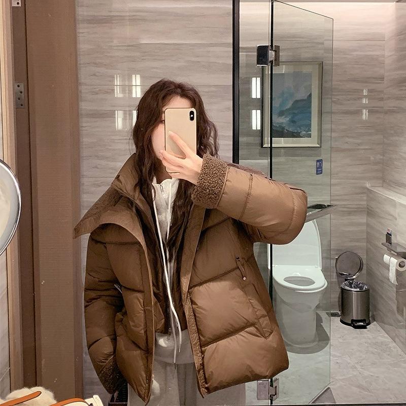 New Winter Fake Two-piece Cotton Jacket Casual Fashionable and Simple Slimming Jacket