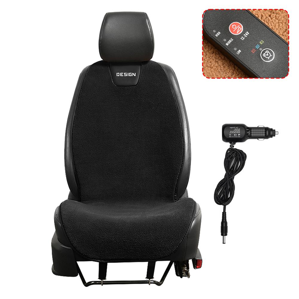 12V/24V Universal Heated Seat Cushion High-Quality Imitation Cashmere Material Skin-Friendly and Comfortable Fast Heating