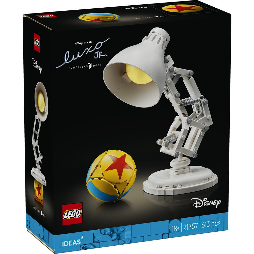 LEGO Ideas Disney Pixar Luxo Jr. Toy, Birthday Gift, Building Blocks, Men, Women, Disney Merchandise, Mother, Father, 21357