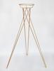 Gold Metal Flower Stand - Tripod Design for Flower Shops