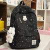 Schoolbag Korean Ins Wind Star Backpack Large Capacity Junior High School Girls High School Elementary School Bag Leisure Travel Backpack