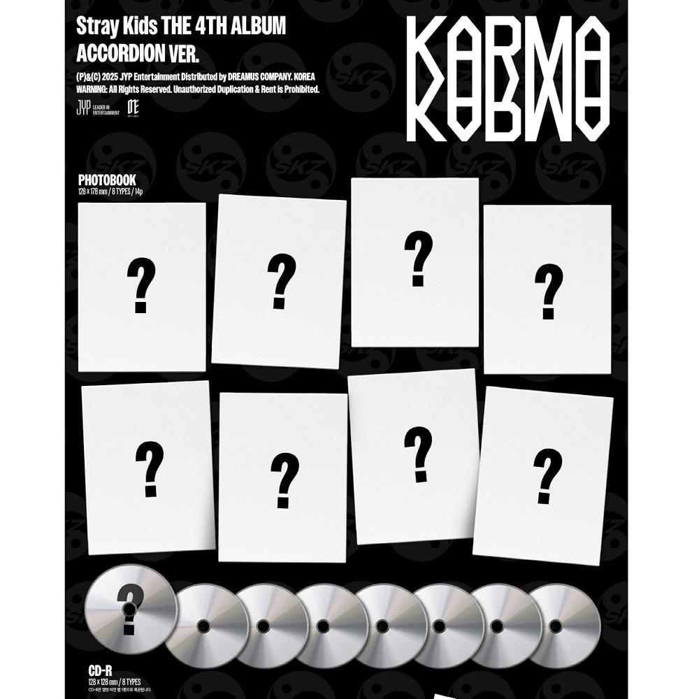 [Preorder 8/22 Release] Stray Kids - Vol.4 Karma Accordion Version CD+Pre-Order Gift
