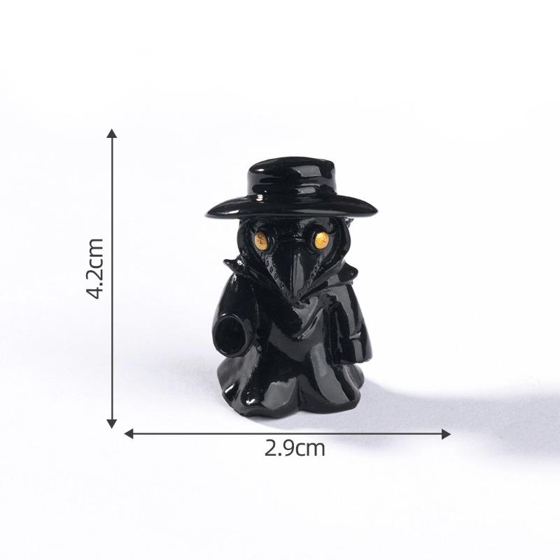 Halloween Skull and Bat Figurine Decorative Accessories Mini Micro-landscape Ornaments