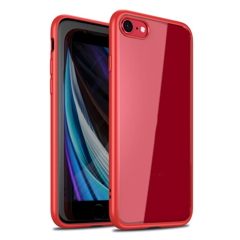 KEYSION Modne etui do iPhone'a SE 2020 XR XS Max X 8 7 Plus Przezroczysta matowa, odporna na wstrząsy tylna pokrywa