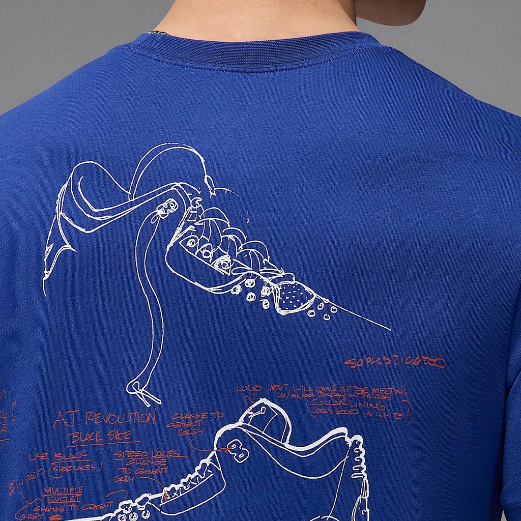 Jordan Rare Air Simple Comfortable Fashion Short Sleeve T-Shirt Men Tops Deep-Royal Sail IB7526-485
