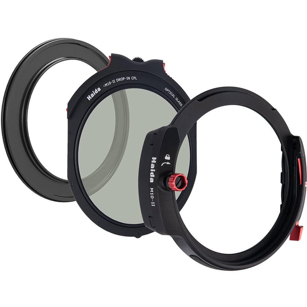 

Haida Filter Set PL Filter 72mm with Adapter Ring for 100mm Filters Filter Holder for Series - M10/M10-II