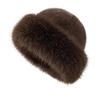 New Fluffy Fur Bucket Hat For Women Plush Fisherman Hat Warm Women's Winter Hat Thicken Cold Snowy Day Panama Cycling caps
