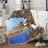 Coperta Ispessita Caccia al Cinghiale Maiale Stampata Coperte da Lancio per Letti Peluche Soffice Adolescente Decorazione Casa Biancheria da Letto Piumino per Adulti