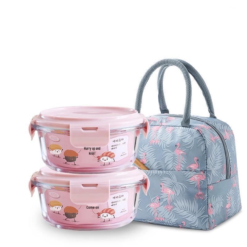 Ruhan Insulated Microwavable Glass Bento Box