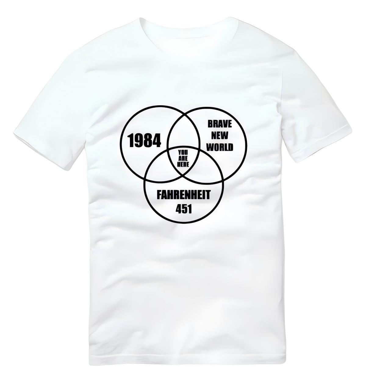 1984 Brave World T-Shirt S белый
